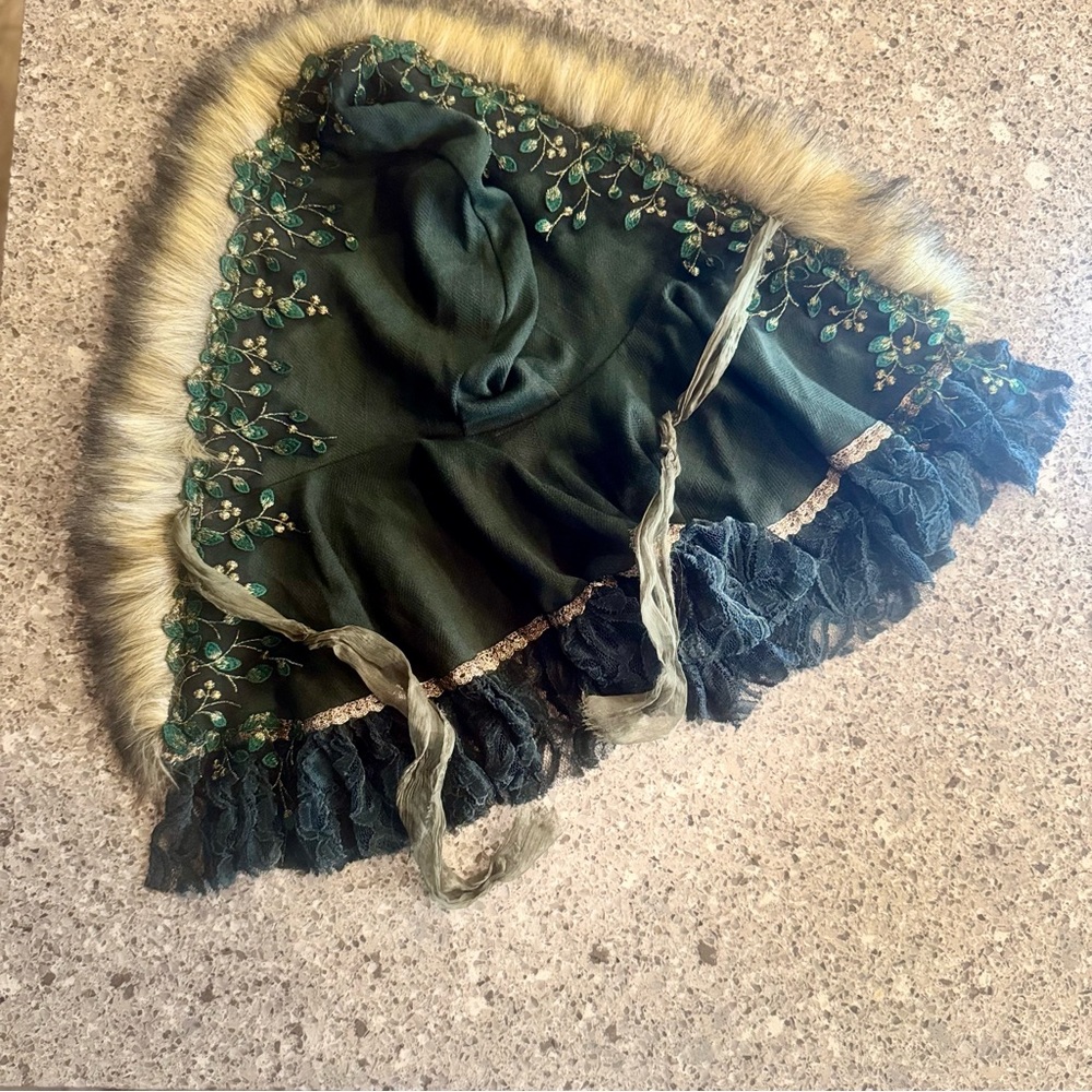 Handmade Cape & Romper - Baby Girls Size 9-12 Months by Mia Joy Studios ⭐🌿 - Picture 2 of 11